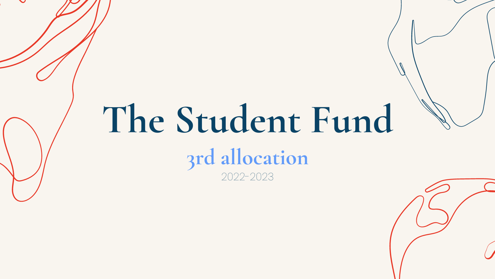 Applications for the 3rd allocation of the Student fund